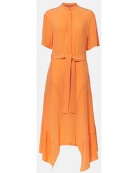Stella McCartney - Midikleid Iconic Aus Crepe De Chine Aus Seide - Lyst