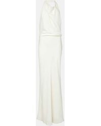 Jonathan Simkhai - Reannon Draped Satin Gown - Lyst