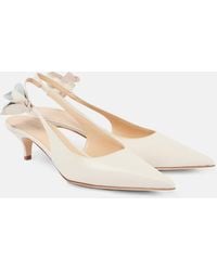 Magda Butrym - Bridal Leather Slingback Pumps - Lyst