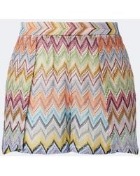 Missoni - Zigzag Lame Shorts - Lyst