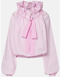 Patou - Blusa Iconic De Popelin De Algodon Con Lazo - Lyst
