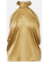 Nina Ricci - Top Aus Satin - Lyst