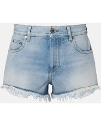 Loewe - Paula's Ibiza Anagram Denim Shorts - Lyst
