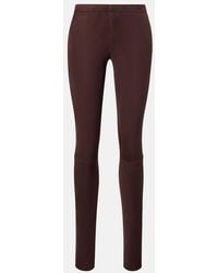 Stouls - Carolyn Mid-Rise Suede Leggings - Lyst