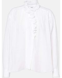 Isabel Marant - Bluse Etoile Aus Einem Baumwollgemisch - Lyst