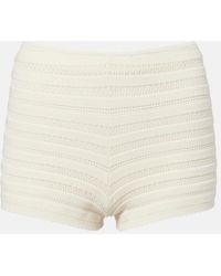 Faithfull the Brand - Duma Pointelle Cotton-Blend Shorts - Lyst