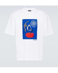 Jacquemus - Bedrucktes T-Shirt Cuadro aus Baumwoll-Jersey - Lyst
