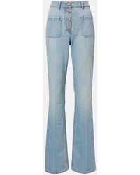 Valentino - High-Rise Straight Jeans - Lyst