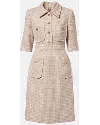 Elie Saab - Sequined Tweed Midi Dress - Lyst