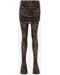 Blumarine - Leggings De Lana Estampados - Lyst