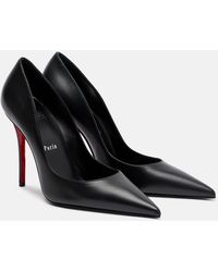Christian Louboutin - Miss Z 100 Black Leather Pumps - Lyst