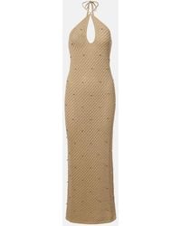 STAUD - Isola Crochet Embellished Cotton Beach Dress - Lyst