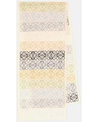 Loewe - Anagram Wool, Silk And Cashmere Scarf - Lyst