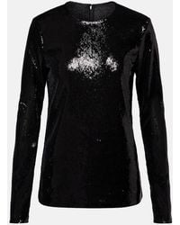TOTEME - Sequined Jersey Top - Lyst