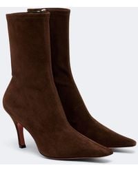 AMINA MUADDI - Jamie Suede Ankle Boots - Lyst