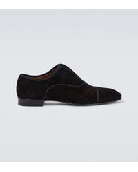 Christian Louboutin - Alpha Velour Oxford Shoes - Lyst