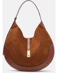 Polo Ralph Lauren - Polo Id Large Suede Shoulder Bag - Lyst
