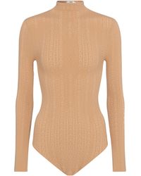 Fendi Lace Bodysuit - Natural