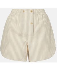 The Row - Shorts Nicasia Aus Baumwollpopeline - Lyst