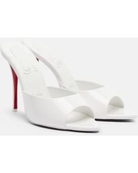 Christian Louboutin - Miss Z Patent Leather Mules - Lyst
