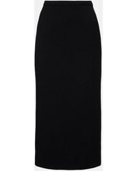 Givenchy - Wool-Blend Midi Skirt - Lyst