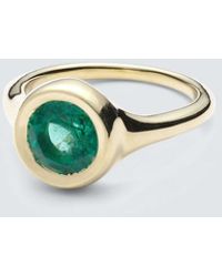 Octavia Elizabeth - Lenny 18Kt Ring With Emerald - Lyst
