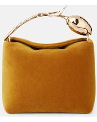 Erdem - Verzierte Tote Bag Bloom Mini Aus Samt - Lyst