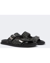 Fendi - Feel Ff Zucca Jacquard Slides - Lyst