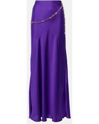 Rabanne - Chain-Detail Maxi Skirt - Lyst