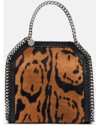 Stella McCartney - Falabella Small Animal-Print Tote Bag - Lyst