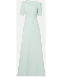 Safiyaa - Stephanie Draped Crepe Gown - Lyst