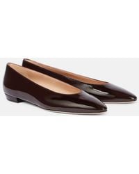 Gianvito Rossi - Amelia Patent Leather Ballet Flats - Lyst