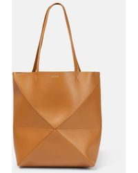 Loewe - Luxury Medium Puzzle Fold Tote In Shiny Calfskin - Lyst