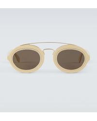 Fendi - Occhiali Da Sole Ovali Ff Around - Lyst