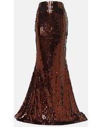 ‎Taller Marmo - Ariel Sequined Maxi Skirt - Lyst
