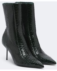 Paris Texas - Lidia Snake-Effect Leather Ankle Boots - Lyst