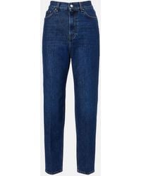TOTEME - High-rise Tapered Jeans - Lyst