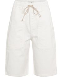 Nanushka Baumwolle Shorts Megan aus Baumwollpopeline in Grün Damen Bekleidung Kurze Hosen Mini Shorts 