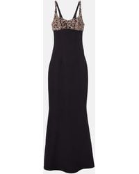 Safiyaa - Crystal-Embellished Gown - Lyst