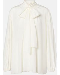 Dolce & Gabbana - Silk-Blend Top - Lyst