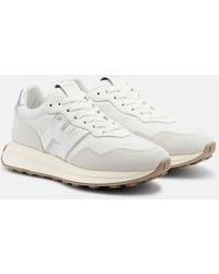 Hogan - H641 Leather And Suede Sneakers - Lyst