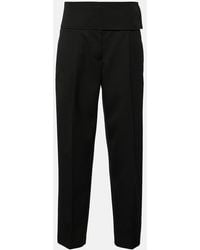 Jil Sander - High-Rise Wool Wide-Leg Pants - Lyst