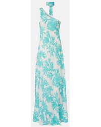 Alexandra Miro - Odetta Scarf-Detail One-Shoulder Gown - Lyst