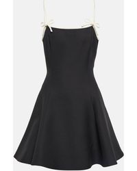 Valentino - Crepe Couture Bow-detail Minidress - Lyst