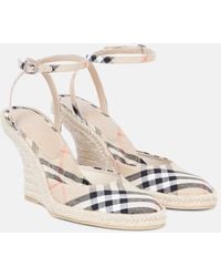 Burberry - Espadrilles Compensees Lp Mews 90 - Lyst