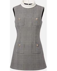 Self-Portrait - Prince Of Wales Check Minidress - Lyst