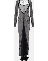 LAQUAN SMITH - Sheer Mesh Gown - Lyst