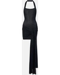 AYA MUSE - Gathered Lame Minidress - Lyst