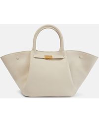 DeMellier - New York Midi Leather Tote Bag - Lyst