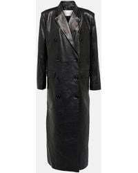 Magda Butrym - Double-Breasted Leather Coat - Lyst